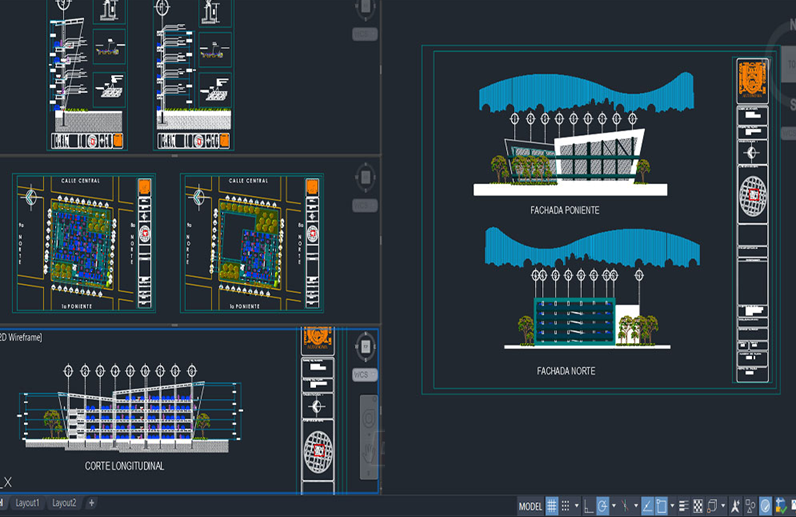 دانلود فایل اتوکد نقشه پارکینگ طبقاتی خودرو با فرمت DWG برای نرم‌افزار AutoCAD | Car Parking Multi Story Car Parking